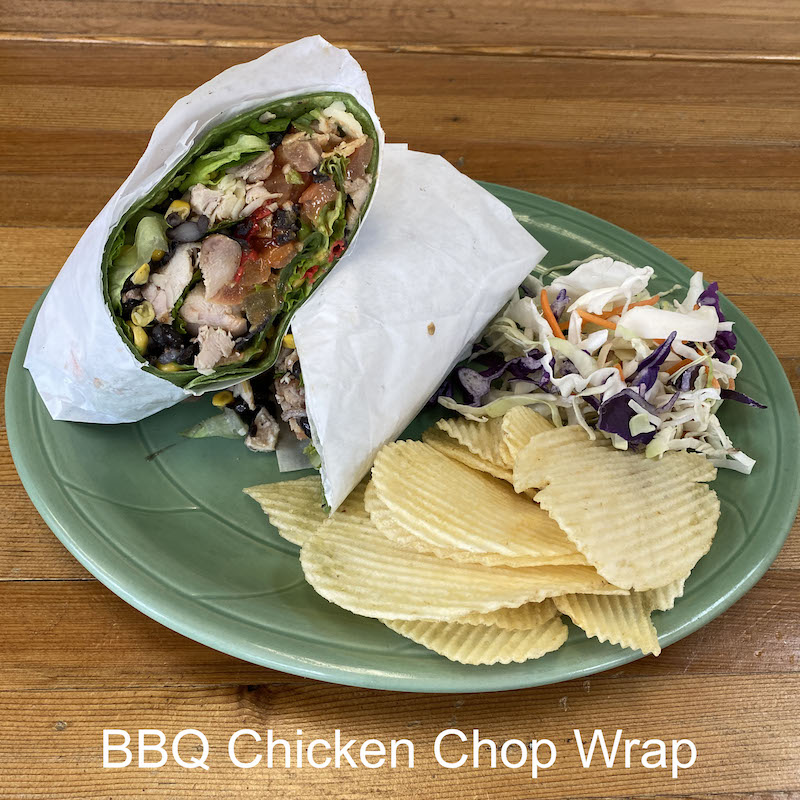 BBQ Chicken chop wrap